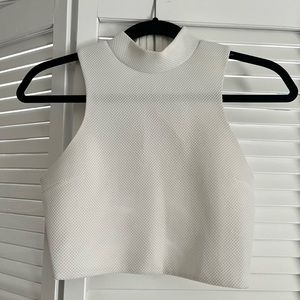 Cropped White Top